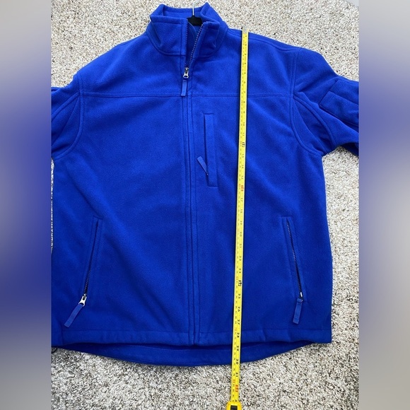 Duluth Trading Fleece Full Zip Blue Gorpcore Outdoor Jacket Men’s Large - Picture 4 of 14